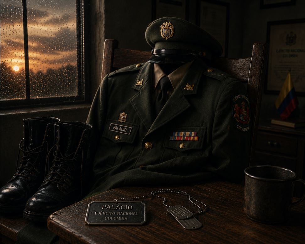 Un uniforme en silencio