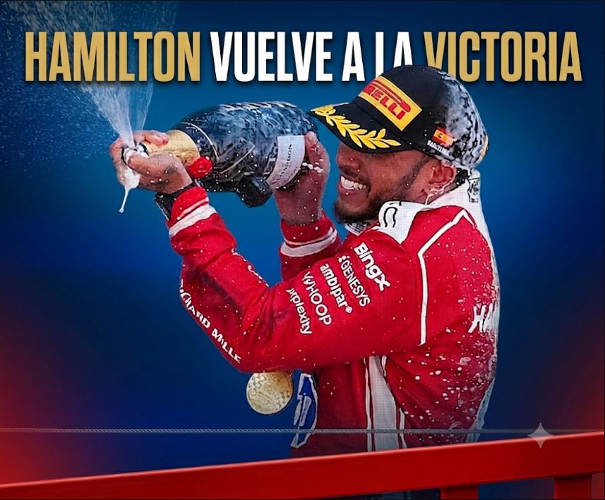 Hamilton vuelve a saborear la victoria tras casi 2 años sin primer lugar en un grand prix